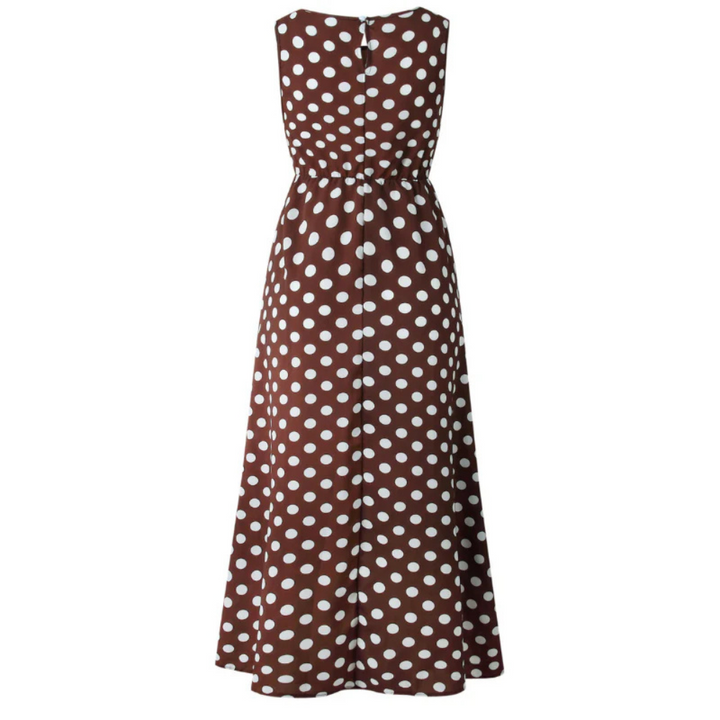 Elegant summer dress with polka dots - NADJA