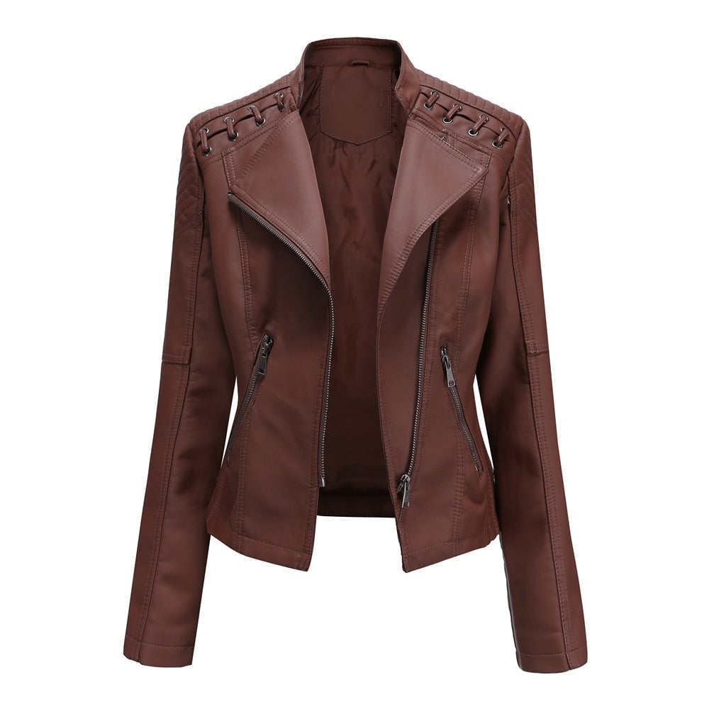 Anivia | Washed Leather Jacket