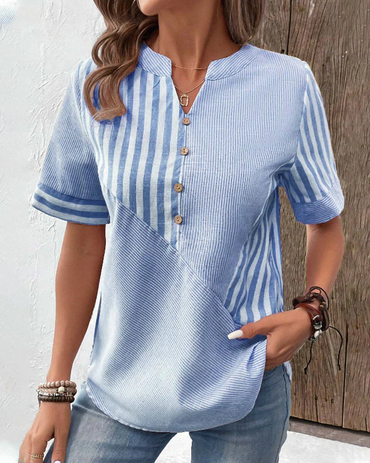 Ava | Elegant Striped Blouse